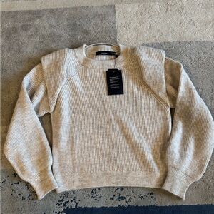 Vero Moda Cream Crew Neck Sweater